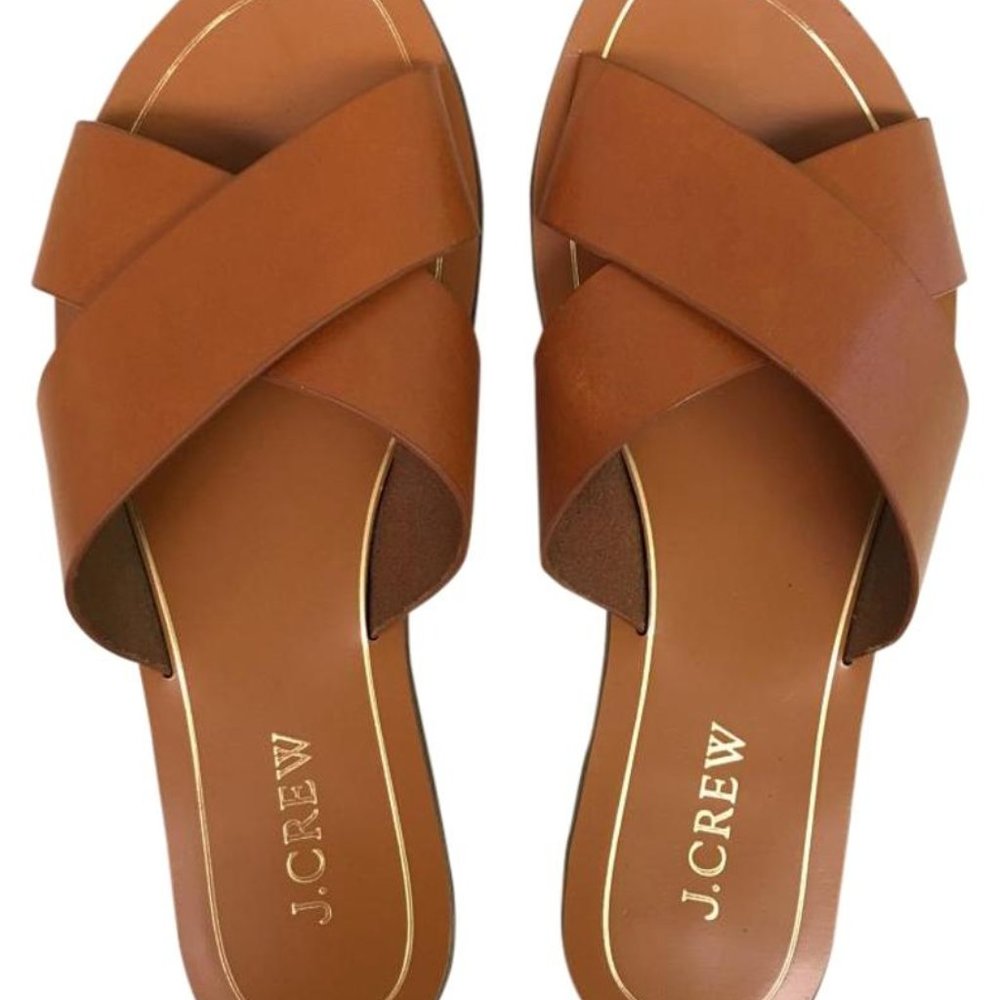 J.Crew Leather Slides